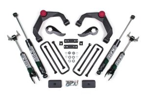 GMC 3500 HD Suspension Lift Kit - Zone Offroad - 3In Adventure Series (OE Key 84634344) w/o Overloads - Fox - `20-`27